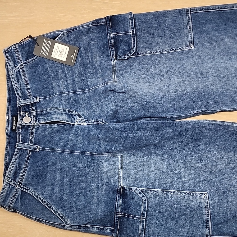 True Religion Cargo Straight Jeans Size 31
